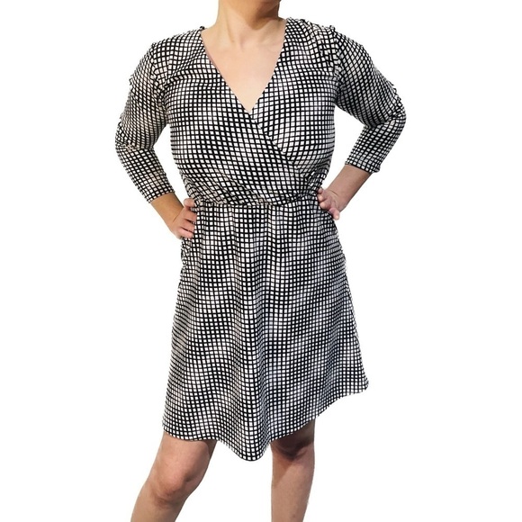 Kersh - Party Dress Black and White Squares design - Picture 1 of 7